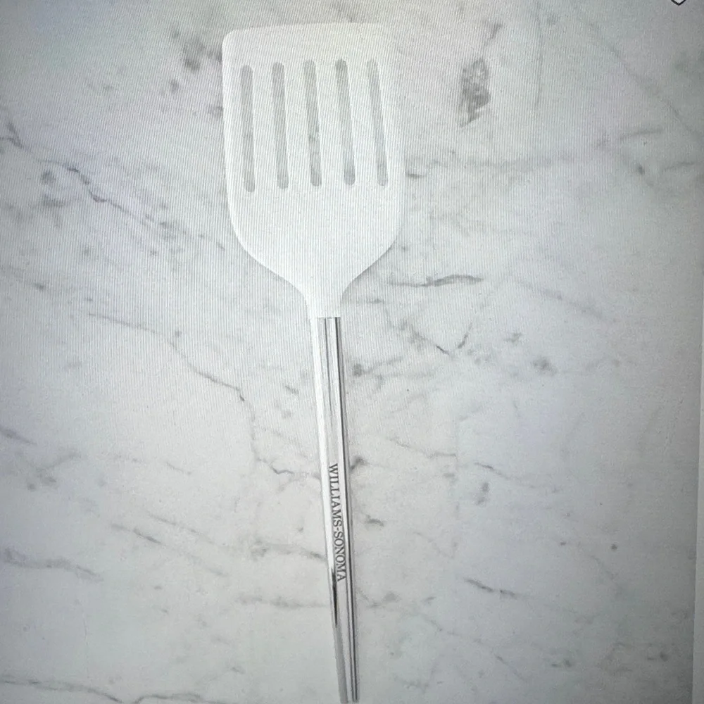 William Sonoma Slotted Spatula with Stainless Handle